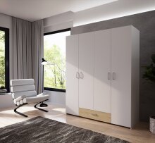 Drehtürenschrank >ECONOBOX< in Weiss  /...