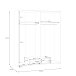 Drehtürenschrank >ECONOBOX< in Weiss  / Puccini Eiche  - 159,1x190,5x54,4 (BxHxT)