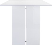 Esstisch >Bologna< in weiß, Holzwerkstoff - 160x75x90cm (BxHxT)