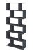 Aktenregal >Calli< in schiefer - 80x192x24,6 (BxHxT)