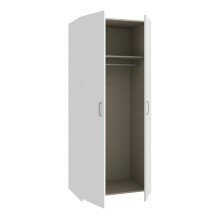 Drehtürenschrank >ECONOBOX< in Weiss - 79,7x190,5x54,4cm (BxHxT)