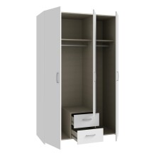 Drehtürenschrank >ECONOBOX< in Weiss  - 119,4x190,5x54,4cm (BxHxT)