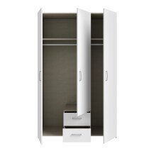 Drehtürenschrank >ECONOBOX< in Weiss  - 119,4x190,5x54,4cm (BxHxT)