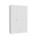 Drehtürenschrank >ECONOBOX< in Weiss  - 119,4x190,5x54,4cm (BxHxT)