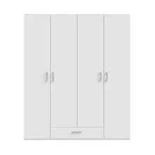 Drehtürenschrank >ECONOBOX 2< in weiß -...