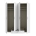 Drehtürenschrank >ECONOBOX 2< in weiß - 177,5x210,5x54,2cm (BxHxT)