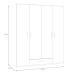 Drehtürenschrank >ECONOBOX 2< in weiß - 177,5x210,5x54,2cm (BxHxT)