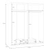 Drehtürenschrank >ECONOBOX 2< in weiß - 177,5x210,5x54,2cm (BxHxT)