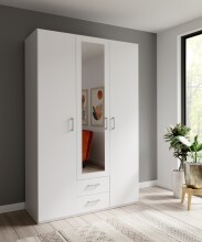 Drehtürenschrank >ECONOBOX 2< in weiß /...