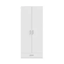 Drehtürenschrank >ECONOBOX 2< in Weiss -...