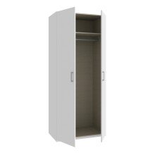 Drehtürenschrank >ECONOBOX 2< in Weiss - 88,9x210,5x54,2cm (BxHxT)