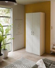 Drehtürenschrank >ECONOBOX 2< in Weiss -...