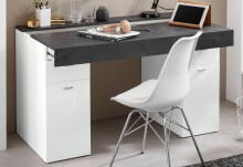 Schreibtisch >Sliding< ausziehbarer Tischplatte - 130x75x60 (B/H/T)