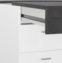 Schreibtisch >Sliding< ausziehbarer Tischplatte - 130x75x60 (B/H/T)