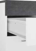 Schreibtisch >Sliding< ausziehbarer Tischplatte - 130x75x60 (B/H/T)