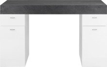 Schreibtisch >Sliding< ausziehbarer Tischplatte - 130x75x60 (B/H/T)