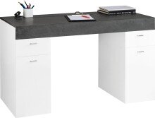 Schreibtisch >Sliding< ausziehbarer Tischplatte - 130x75x60 (B/H/T)