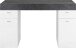 Schreibtisch >Sliding< ausziehbarer Tischplatte - 130x75x60 (B/H/T)