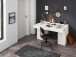 Schreibtisch >Sliding< ausziehbarer Tischplatte - 130x75x60 (B/H/T)