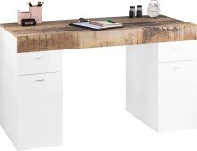 Schreibtisch >Sliding< ausziehbarer Tischplatte - 130x75x60 (B/H/T)