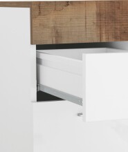 Schreibtisch >Sliding< ausziehbarer Tischplatte - 130x75x60 (B/H/T)