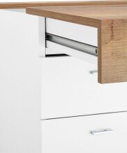 Schreibtisch >Sliding< ausziehbarer Tischplatte - 100x75x60 (B/H/T)