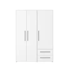 Drehtürenschrank >MOKKARIS< in weiss -...