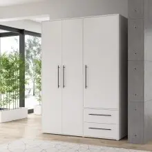 Drehtürenschrank >MOKKARIS< in weiss -...