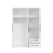 Drehtürenschrank >MOKKARIS< in weiss - 144,4x200,1x58,8cm (BxHxT)