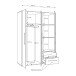Drehtürenschrank >MOKKARIS< in weiss - 144,4x200,1x58,8cm (BxHxT)