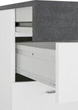 Schreibtisch >Sliding< ausziehbarer Tischplatte - 100x75x60 (B/H/T)
