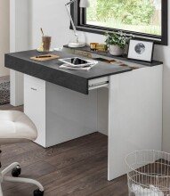 Schreibtisch >Sliding< ausziehbarer Tischplatte - 100x75x60 (B/H/T)