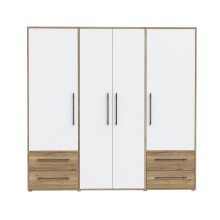Drehtürenschrank >MOKKARIS< in Mauvella Eiche...
