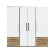 Drehtürenschrank >MOKKARIS< in Mauvella Eiche...