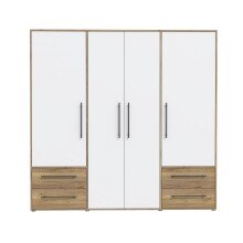 Drehtürenschrank >MOKKARIS< in Mauvella Eiche...