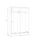 Schiebetürenschrank >SCHACH&MATT 2< in Weiss / Artisan Eiche - 150,1x210,5x61,2cm B/H/T