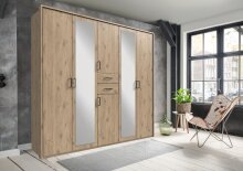 Schlafzimmer-Set >Dillingen< in Viking-oak-Nachbildung - 228x213x58cm (BxHxT)