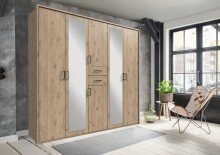 Schlafzimmer-Set >Dillingen< in Viking-oak-Nachbildung - 228x213x58cm (BxHxT)