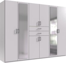 Schlafzimmer-Set >Dillingen< in Weiß - 273x213x58cm (BxHxT)
