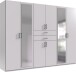 Kleiderschrank-Set >Dillingen< in Weiß - 273x213x58cm (BxHxT)