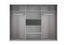 Kleiderschrank-Set >Dillingen< in Weiß - 273x213x58cm (BxHxT)