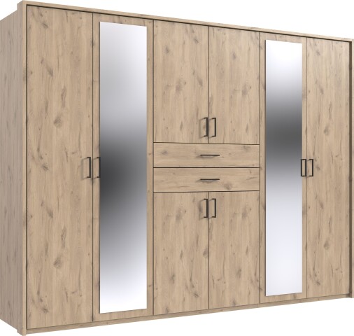 Schlafzimmer-Set >Dillingen< in Viking-oak-Nachbildung - 273x213x58cm (BxHxT)