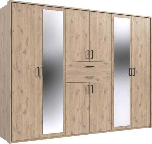 Schlafzimmer-Set >Dillingen< in Viking-oak-Nachbildung - 273x213x58cm (BxHxT)