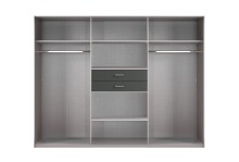 Kleiderschrank-Set >Dillingen< in Viking-oak-Nachbildung - 273x213x58cm (BxHxT)