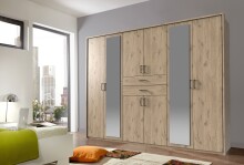 Schlafzimmer-Set >Dillingen< in Viking-oak-Nachbildung - 273x213x58cm (BxHxT)
