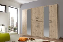 Schlafzimmer-Set >Dillingen< in Viking-oak-Nachbildung - 273x213x58cm (BxHxT)