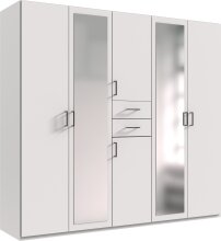 Schlafzimmer-Set >Dillingen< in Weiß - 228x213x58cm (BxHxT)