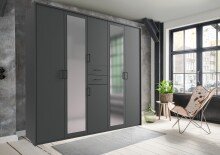 Schlafzimmer-Set >Dillingen< in Graphit -...