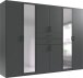Schlafzimmer-Set >Dillingen< in Graphit - 273x213x58cm (BxHxT)
