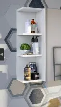 Hängeregal >Eckmodul Badezimmerschrank< in...